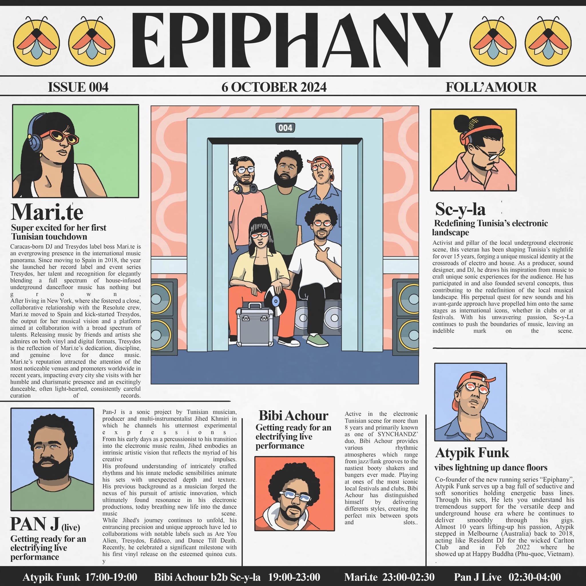 Epiphany invites Mari.te, Pan J (live), Bibi Achour, Sc-y-la & Atypik Funk